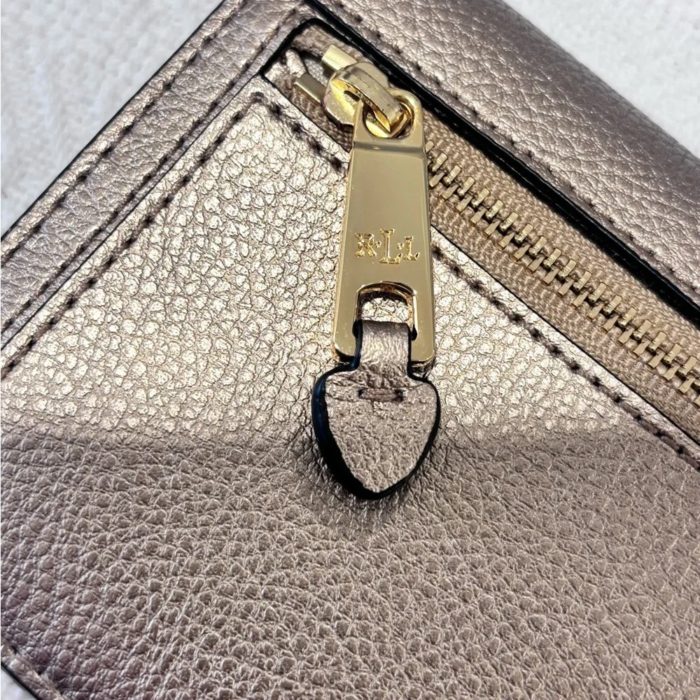 Ralph Lauren Metallic Leather Wallet